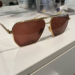 Bottega Veneta Metal Frame Sunglasses